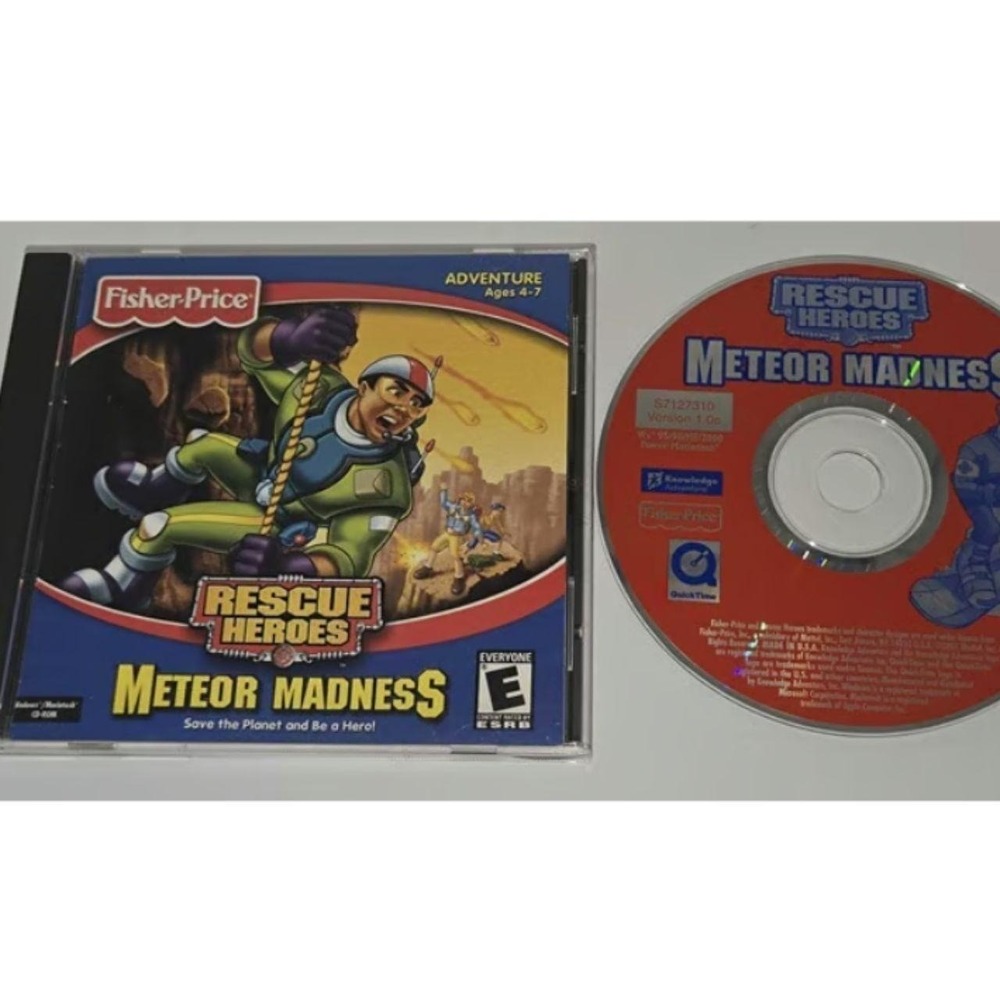 Fisher-Price Rescue Heroes Meteor Madness PC Mac CD-ROM Adventure Game
